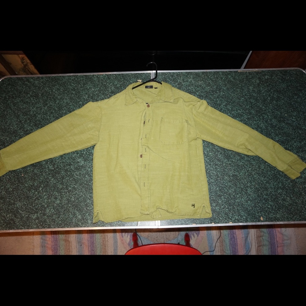 Sage green KAVU button-down